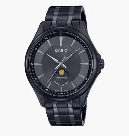 Часы мужские Casio Enticer Moon Phase Quartz MTP-M100B-1A
