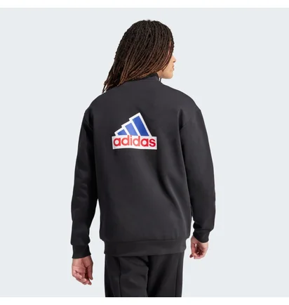 Олимпийка мужская Adidas Future Icons Badge Of Sport Track Jacket Black IS3231