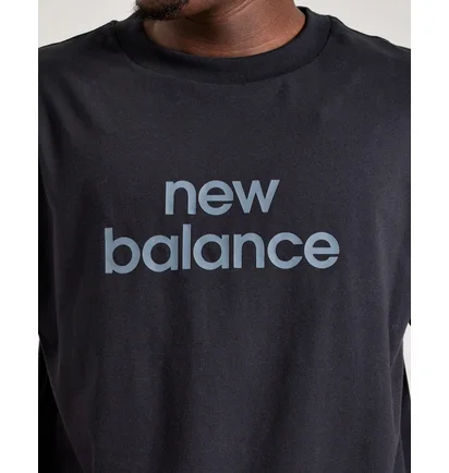 Футболка чоловіча New Balance Relaxed Linear Logo Tee Black MT41582BK