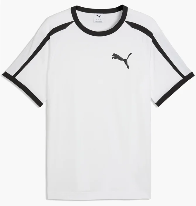 Футболка чоловіча Puma T7 Big Cat Ringer White 635242-02