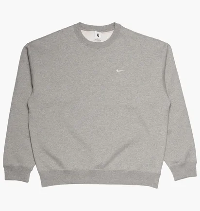 Свитшот мужской Nike Solo Swoosh Crewneck Grey DX1361-063