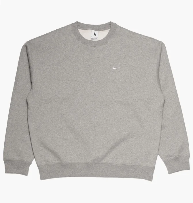 Свитшот мужской Nike Solo Swoosh Crewneck Grey DX1361-063