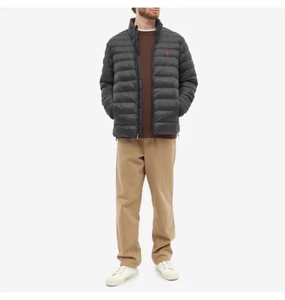 Пуховик мужской Polo Ralph Lauren Recycled Lightweight Down Jacket Black 710810897012