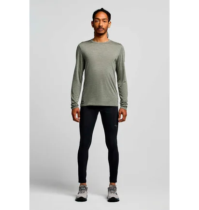 Лонгслив мужской Saucony Peregrine Merino Long Sleeve Grey SAM800362-BUH