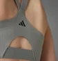 Топ жіночий Adidas Tlrd Impact Luxe High-Support Zip Bra Grey IT6656