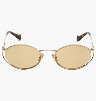 Солнцезащитные очки женские MIU MIU Brown/Gold 52YS-ZVN10R-54