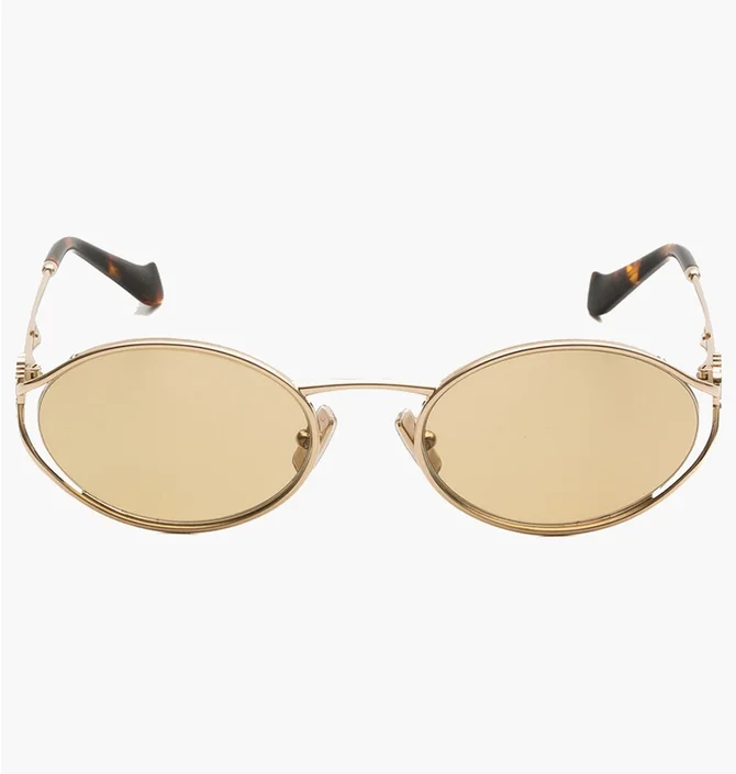 Солнцезащитные очки женские MIU MIU Brown/Gold 52YS-ZVN10R-54