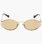 Солнцезащитные очки женские MIU MIU Brown/Gold 52YS-ZVN10R-54