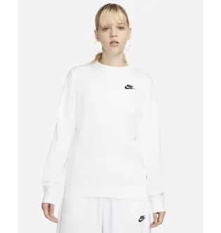 Свитшот женский Nike Sportswear Club Fleece Crewneck Sweatshirt White Dq5473-100
