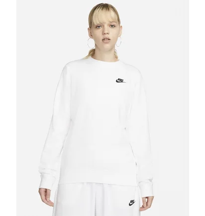Світшот жіночий Nike Sportswear Club Fleece Crewneck Sweatshirt White Dq5473-100