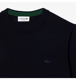 Свитшот мужской Lacoste Wool Crewneck Pullover Blue AH1969166