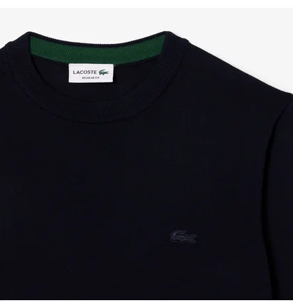 Світшот чоловічий Lacoste Wool Crewneck Pullover Blue AH1969166