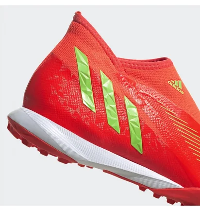 Сороконіжки унісекс Adidas Predator Edge.3 Laceless Turf Soccer Shoes Red Gv8533