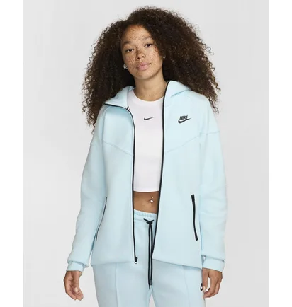 Толстовка женская Nike Sportswear Tech Fleece Windrunner Full-Zip Hoodie Light Blue FB8338-474