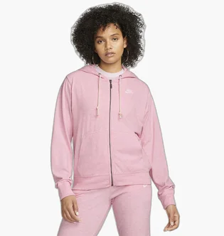 Толстовка жіноча Nike Nsw Gym Vntg Easy Fz Hoodie Pink DM6386-690