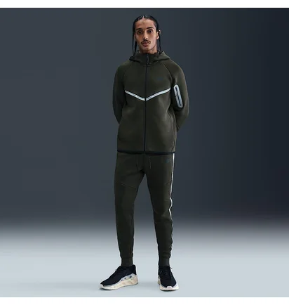 Толстовка мужская Nike Tech Flc Wr Fz Reflec Olive IM6537-355