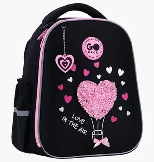 Рюкзак дитячий GoPack Heart Black GO26-165S-2