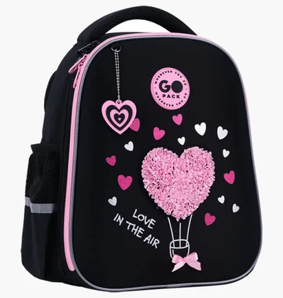 Рюкзак дитячий GoPack Heart Black GO26-165S-2