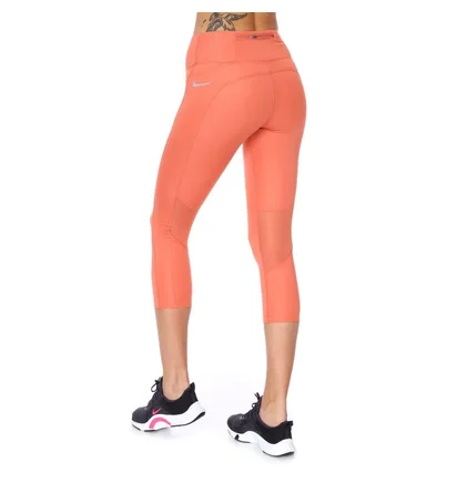 Леггинсы женские Nike Dri Fit Fast Crop Orange CZ9238-827