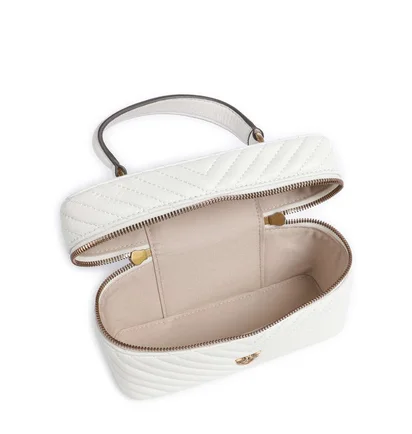 Сумка жіноча Pinko Vanity Mini Handbag Fine Grain Leather Bianco White 106382-A0GK-Z15Q