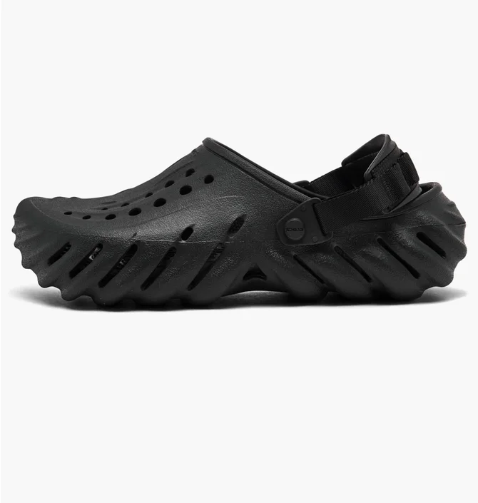 Тапочки унісекс CROCS Echo Clog Shoes Black 207937-001