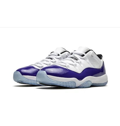 Кросівки жіночі Air Jordan 11 Low Wmns White/Violet AH7860-100