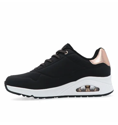Кроссовки женские Skechers Uno Shimmer Away Black 155196-BLK