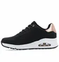 Кроссовки женские Skechers Uno Shimmer Away Black 155196-BLK