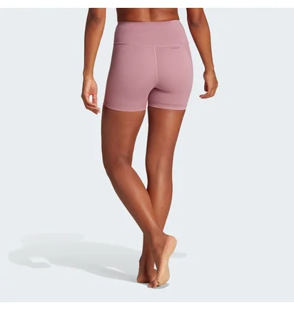 Шорти жіночі Adidas Yoga Essentials High-Waisted Short Leggings Pink IJ9352