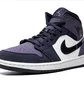 Кроссовки мужские Air Jordan 1 Mid Blue/Violet 554724-445