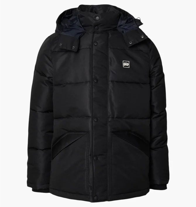 Пуховик чоловічий Gap Logo Black GP022T03A-Q11