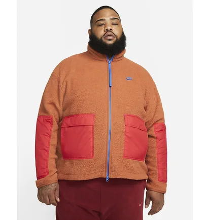 Куртка чоловіча Nike Mens Fleece Full-Zip Jacket Orange Dd5021-246