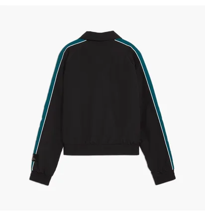 Олімпійка жіноча Puma Play Loud T7 Track Jacket Black/Green 626806-01