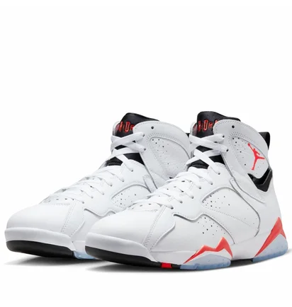 Кроссовки мужские Air Jordan 7 Retro White Infrared White CU9307-160
