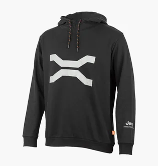 Худі чоловіче Jeep Hooded Sweatshirt Large Front Print Jx22A Black O102624-B967