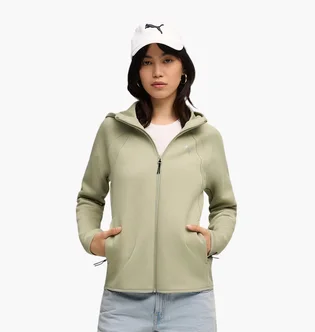 Толстовка женская Puma Evostripe Full-Zip Olive 688141-82