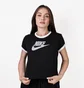 Футболка женская Nike Sportswear Short-Sleeve Ringer T-Shirt Black IF4072-010