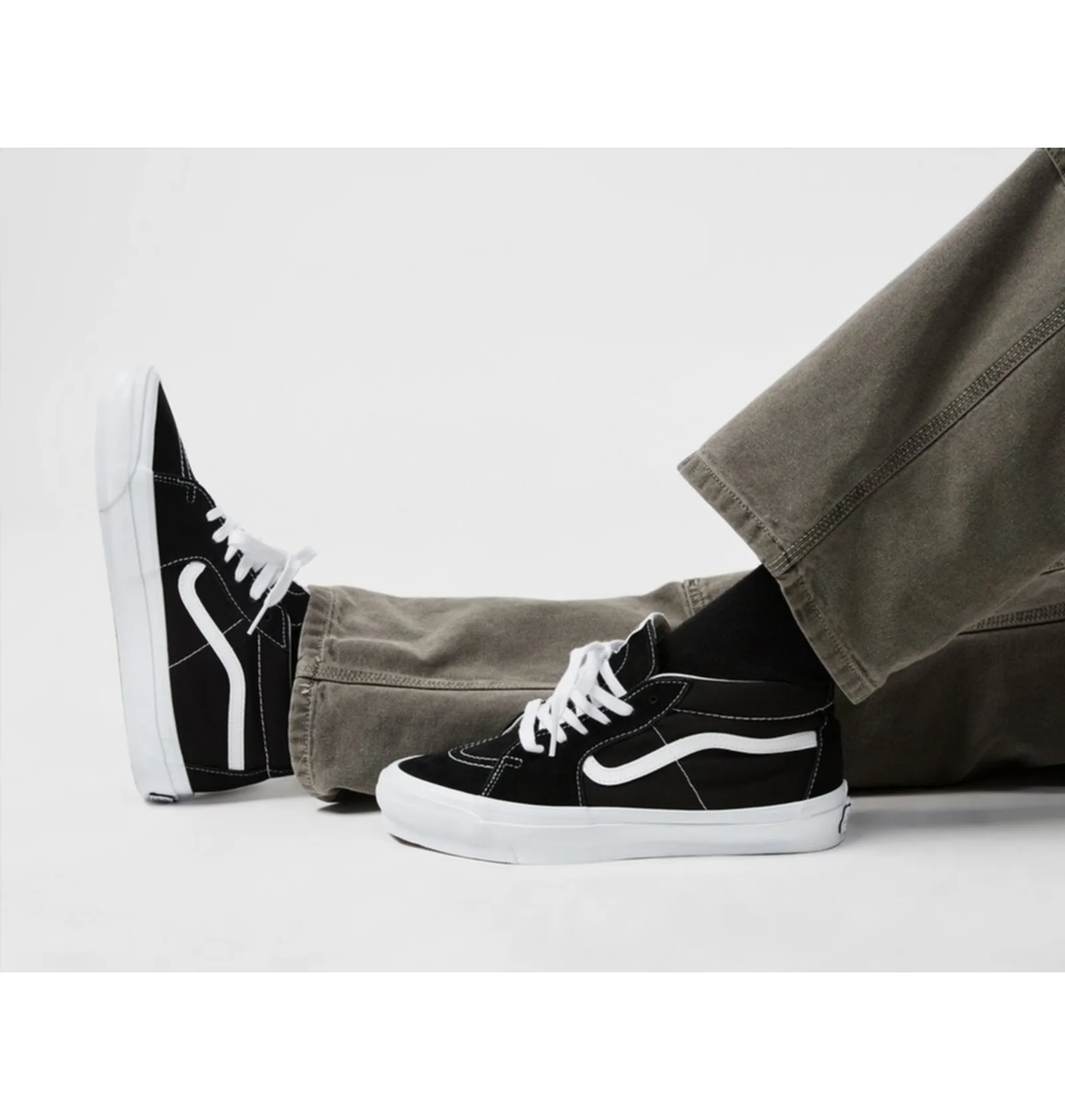 sk8③ ᐉ Кеди чоловічі Vans Sk8-Mid Reissue 83 Black VN000CQQBA2