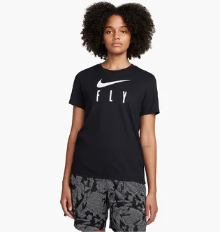Футболка женская Nike Swoosh Fly Dri-Fit Graphic T-Shirt Black FQ6606-010
