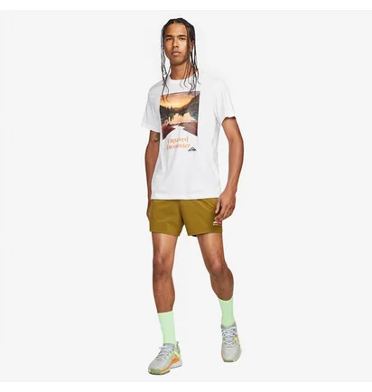 Футболка мужская Nike Trail Dri-Fit T-Shirt White FD0120-100