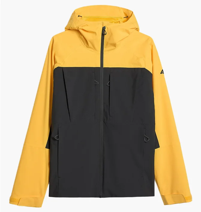 Куртка чоловіча 4F Trekking Yellow/Black 4FWAW25TTJAM1010-71S