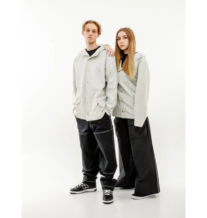 Куртка унисекс Rains Jacket White 1201-OFFWHITE