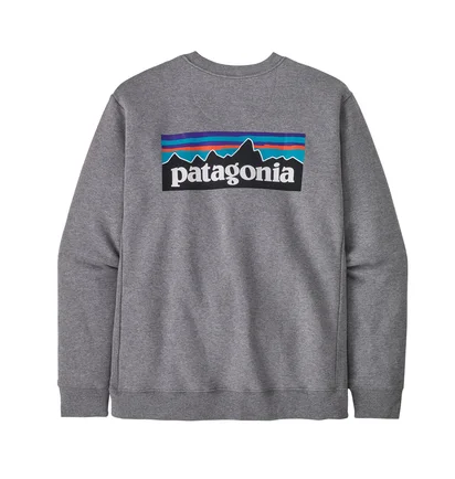 Свитшот мужской Patagonia P-6 Logo Uprisal Crew Sweatshirt Gravel Heather Grey Glh39657