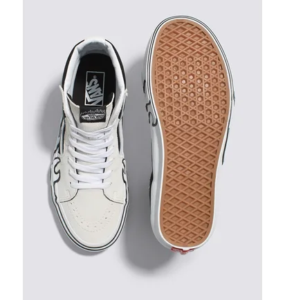 Кеды унисекс Vans Sk8-Hi Flame Beige/Black VN0005UJUY6