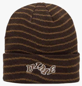 Шапка мужская Dime College Wave Cuff Beanie Brown DIMEFA2457BLK