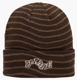 Шапка мужская Dime College Wave Cuff Beanie Brown DIMEFA2457BLK