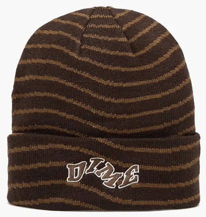 Шапка мужская Dime College Wave Cuff Beanie Brown DIMEFA2457BLK