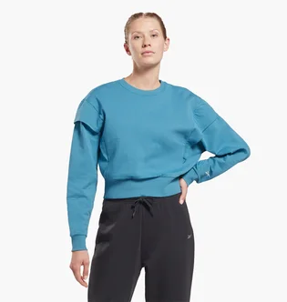 Світшот жіночий Reebok Dreamblend Cotton Light Blue Ht6102
