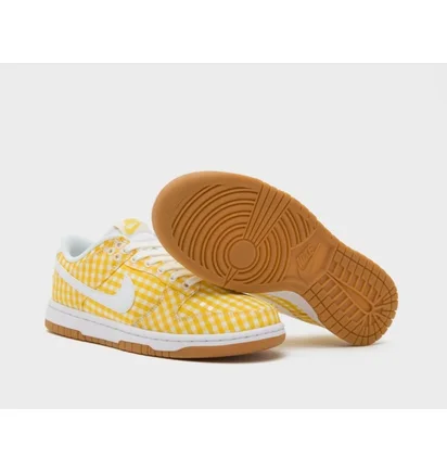 Кросівки жіночі Nike Dunk Low Gingham Yellow DZ2777-700