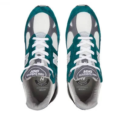 Кроссовки женские New Balance W991Tlk - Made In Uk Green/White W991TLK